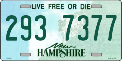 NH license plate 2937377