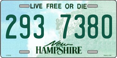 NH license plate 2937380