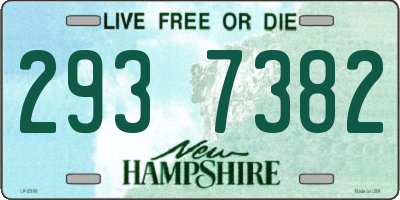 NH license plate 2937382