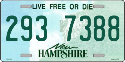 NH license plate 2937388