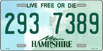 NH license plate 2937389
