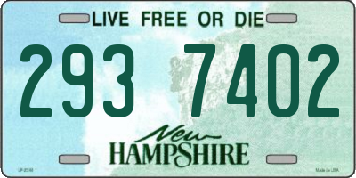 NH license plate 2937402