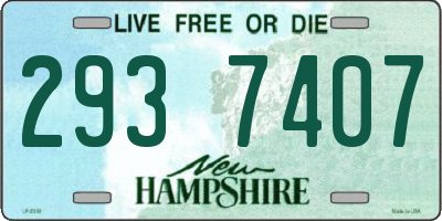 NH license plate 2937407