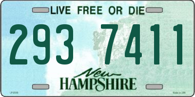 NH license plate 2937411