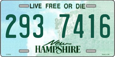 NH license plate 2937416