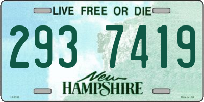 NH license plate 2937419