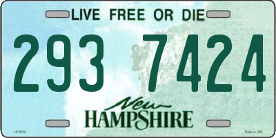 NH license plate 2937424