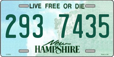 NH license plate 2937435