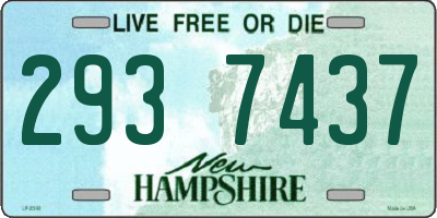 NH license plate 2937437