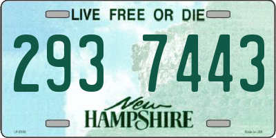 NH license plate 2937443