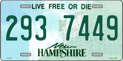 NH license plate 2937449