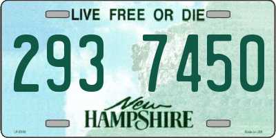 NH license plate 2937450