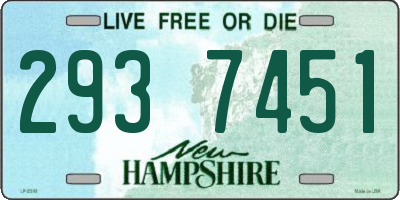 NH license plate 2937451