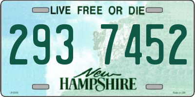 NH license plate 2937452