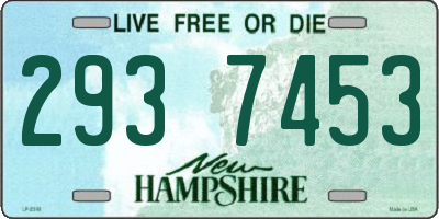 NH license plate 2937453