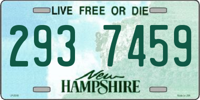 NH license plate 2937459