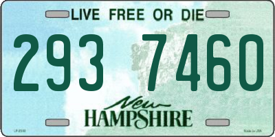 NH license plate 2937460