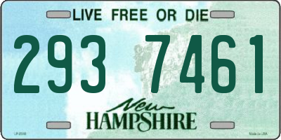NH license plate 2937461