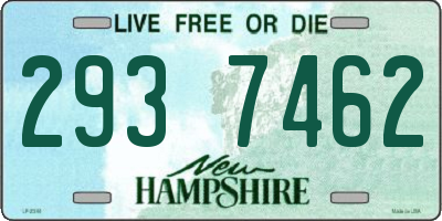 NH license plate 2937462