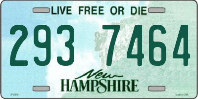 NH license plate 2937464