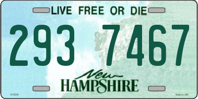 NH license plate 2937467
