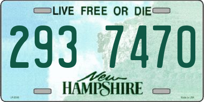 NH license plate 2937470