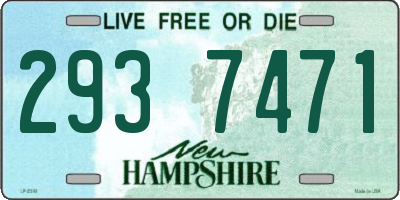NH license plate 2937471