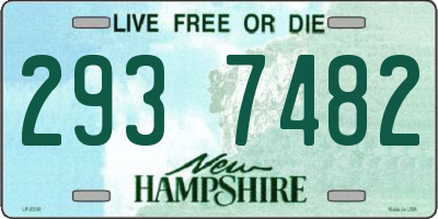 NH license plate 2937482