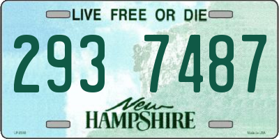 NH license plate 2937487