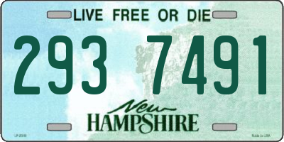 NH license plate 2937491