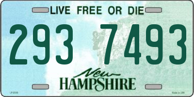 NH license plate 2937493