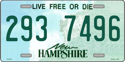 NH license plate 2937496
