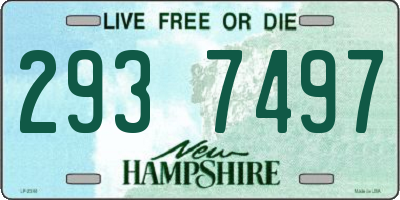 NH license plate 2937497