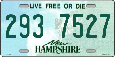 NH license plate 2937527