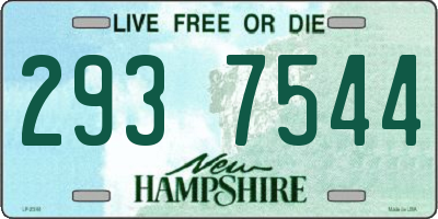 NH license plate 2937544