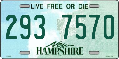NH license plate 2937570