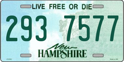 NH license plate 2937577