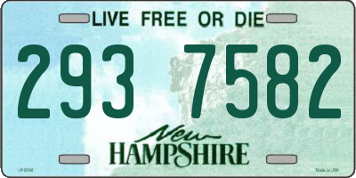 NH license plate 2937582