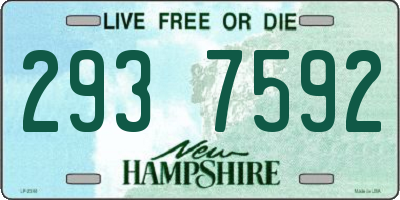 NH license plate 2937592