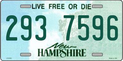 NH license plate 2937596