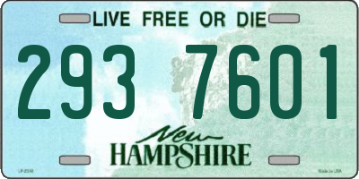 NH license plate 2937601