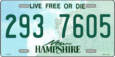NH license plate 2937605