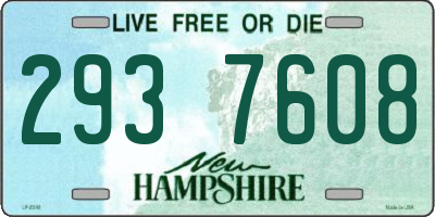 NH license plate 2937608