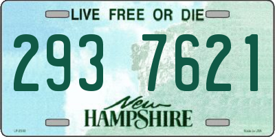 NH license plate 2937621