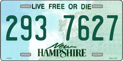 NH license plate 2937627