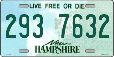 NH license plate 2937632