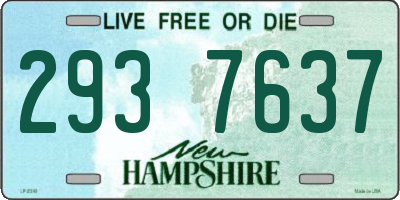 NH license plate 2937637
