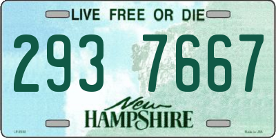 NH license plate 2937667