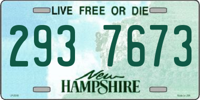 NH license plate 2937673