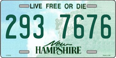 NH license plate 2937676